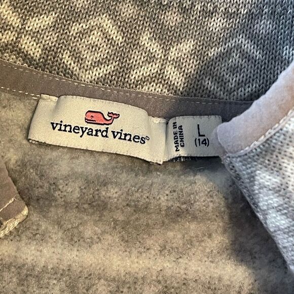 F79 Vineyard Vines Youth Full Zip Long Sleeve Sweater Large - Picture 5 of 5